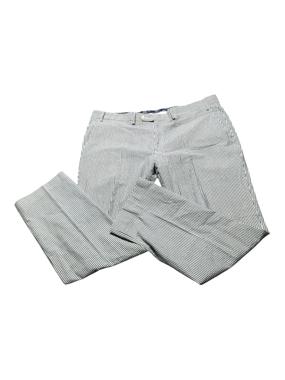 Lauren Ralph Lauren Men’s 40 x 30 Pants Navy & White Striped Seersucker Chinos